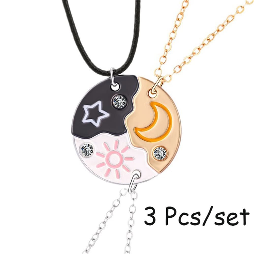 Best Friends Magnetic Necklaces - Matching Heart Pendant Set for Girls