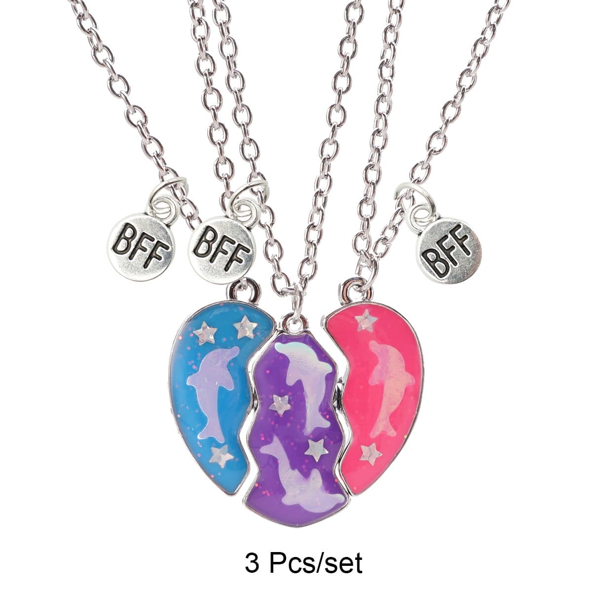 BFF Best Friends Forever Magnetic Necklace Set for Girls