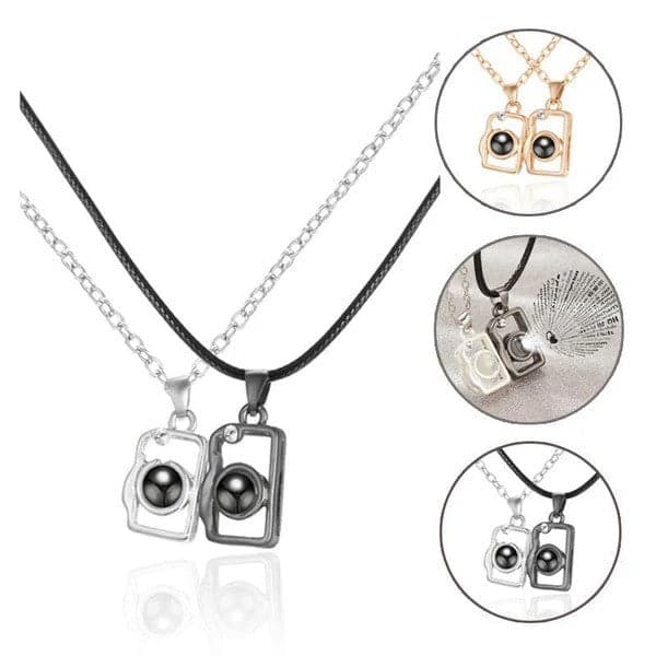 I Love You in 100 Languages BFF Camera Necklace