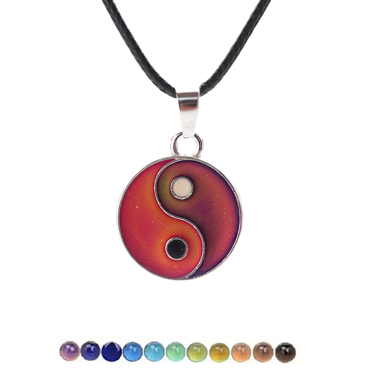 Temperature Changing Yin Yang Necklace - Couples Fashion Statement