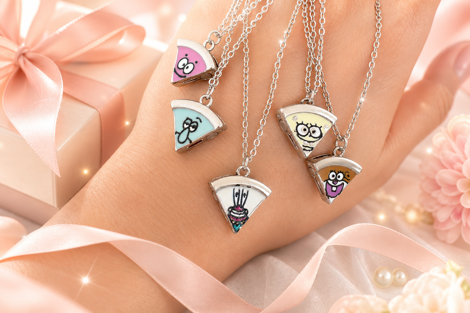 Going Away Gift for Best Friend: A Puzzle Necklace Set