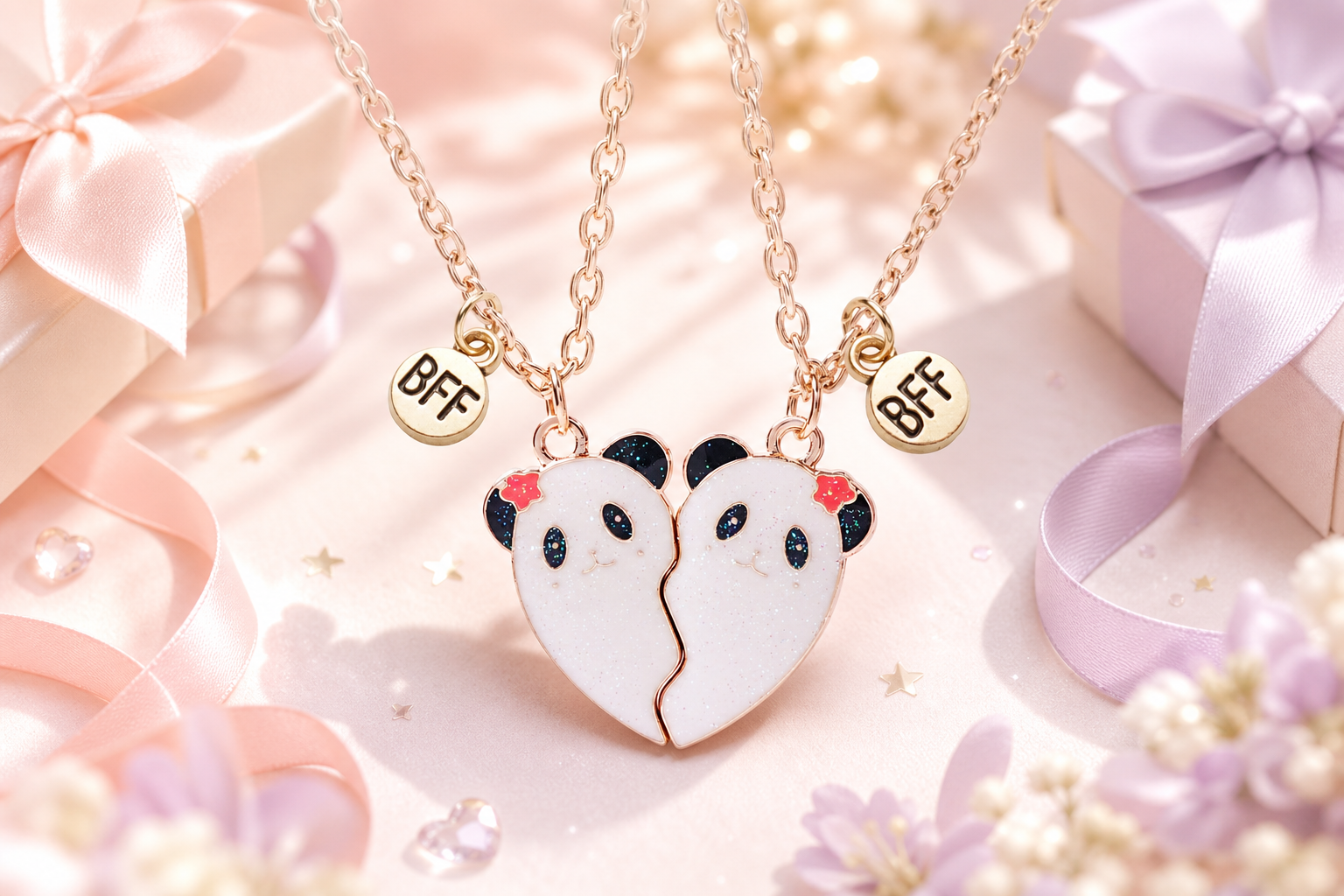 Magnetic Friendship Necklace: Cute Panda BFF Gift Guide