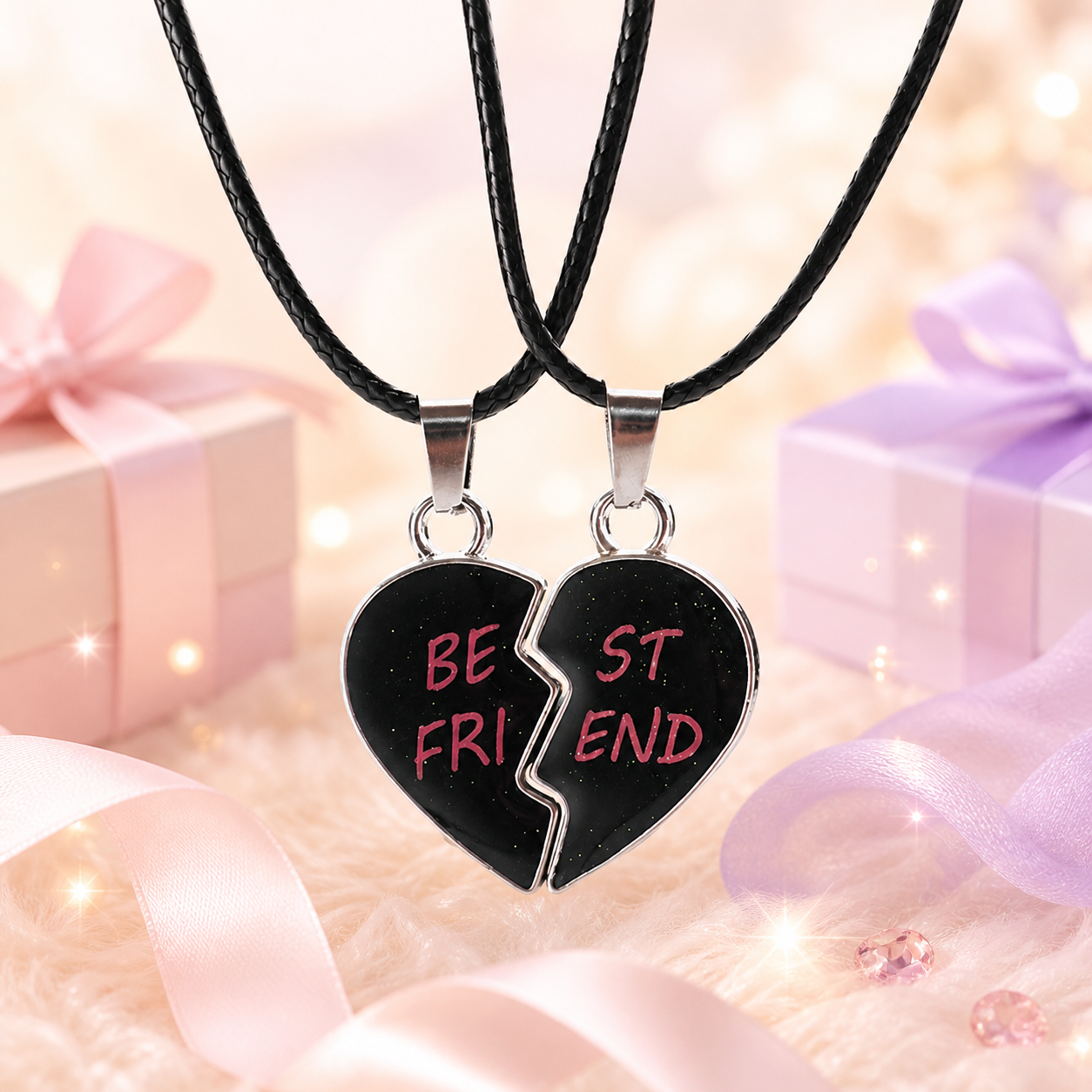 Matching Necklaces for Couples: Broken Heart Best Friend Jewelry