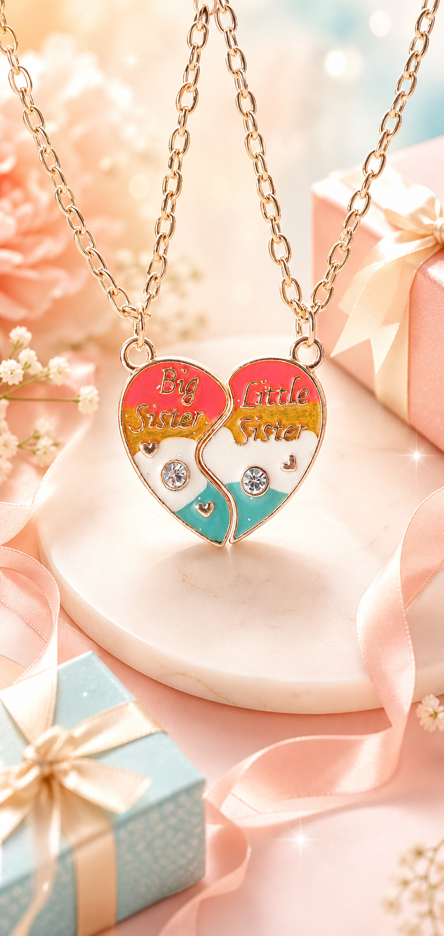 Sister Birthday Necklace Gift: The Sweetest Matching Set