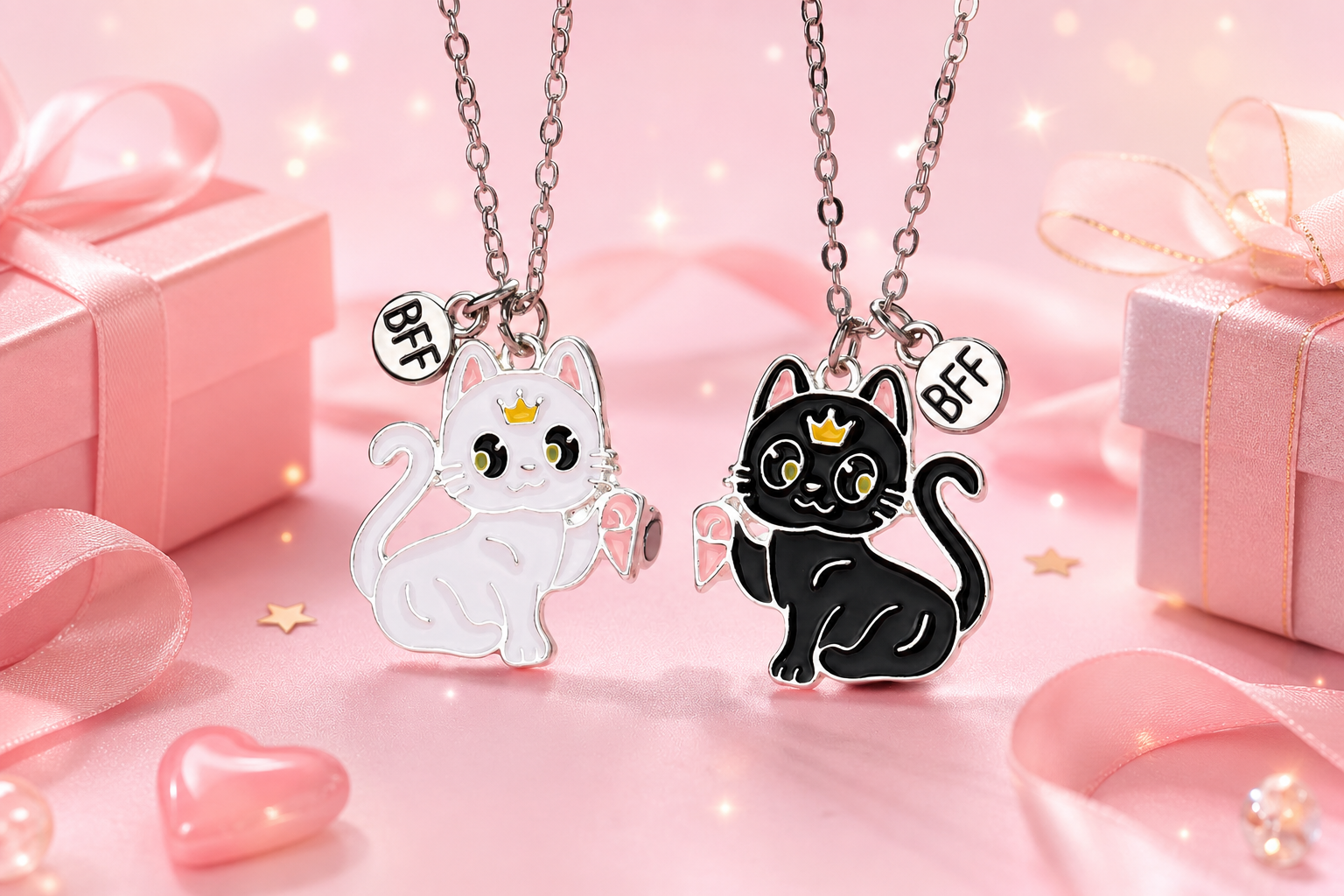 Cat Best Friend Necklace: A Sweet Gift for Besties