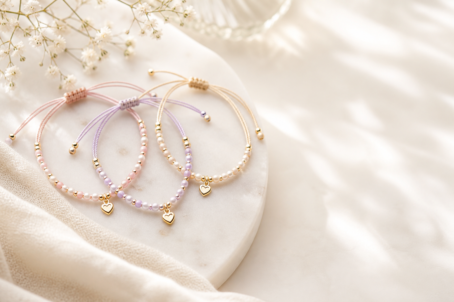 Friendship Heart Bracelet for 3 Best Friends