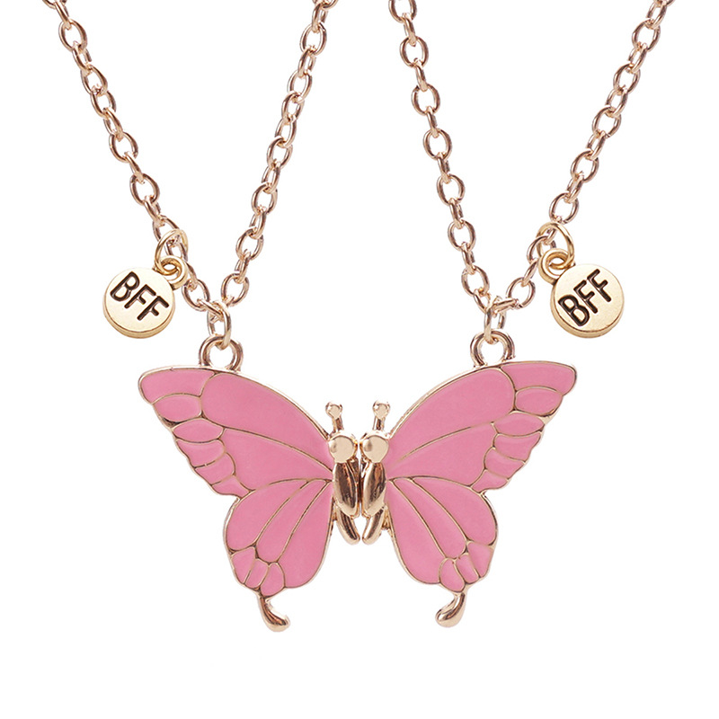BFF Butterfly Magnetic Necklace - Cute Couple & Best Friend Gift