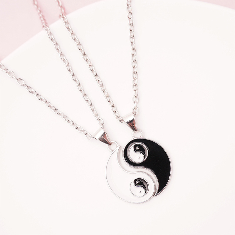 Yin Yang Couple Necklaces - Matching Yin Yang Pendant Set for Him & Her