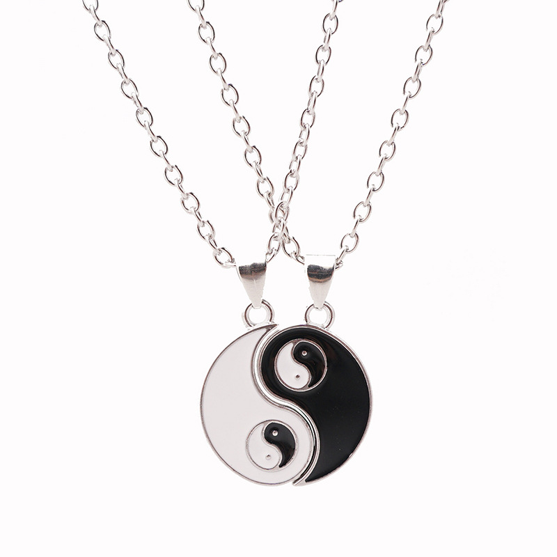 Yin Yang Couple Necklaces - Matching Yin Yang Pendant Set for Him & Her