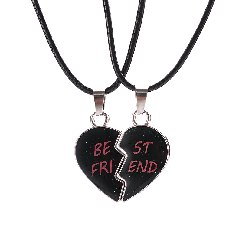Matching Broken Heart Necklaces for Best Friends & Couples